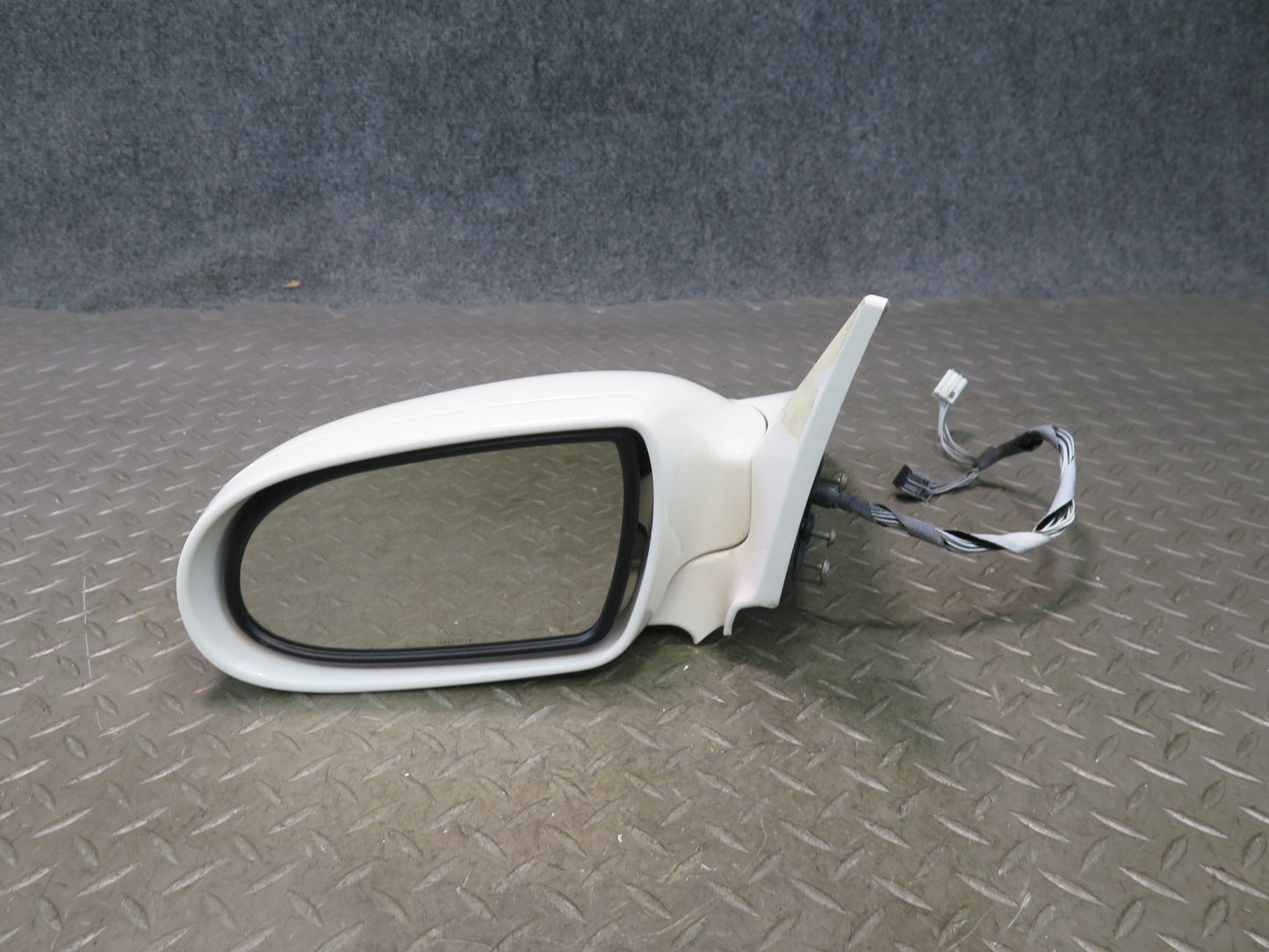 03-08 Mercedes R230 Sl-class Left Door Exterior Side View Heat Mirror White OEM