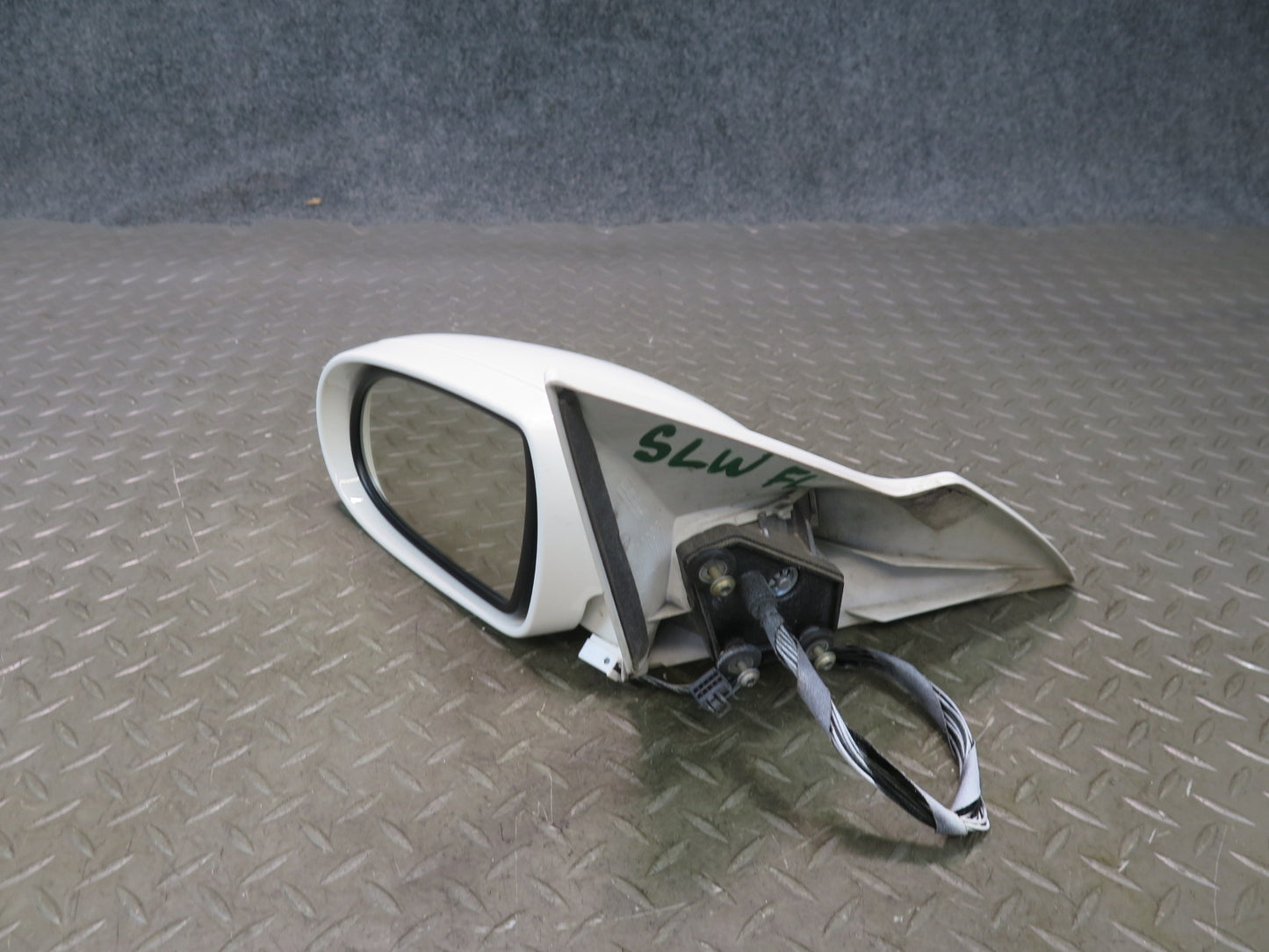 03-08 Mercedes R230 Sl-class Left Door Exterior Side View Heat Mirror White OEM