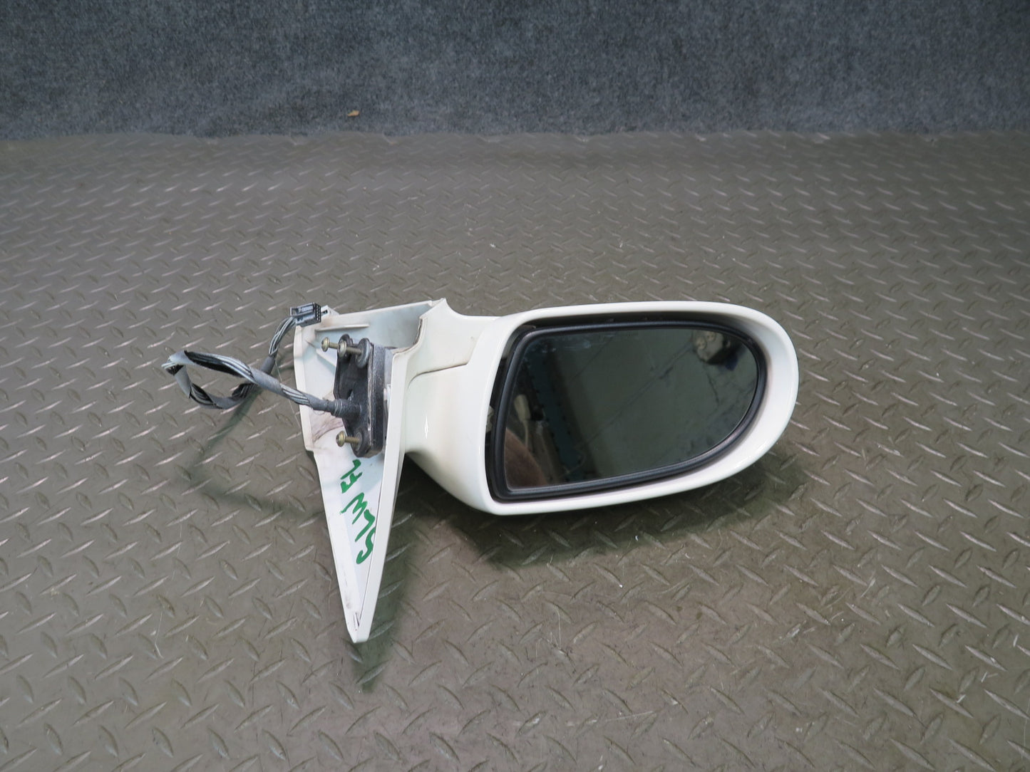 03-08 Mercedes R230 Sl-class Left Door Exterior Side View Heat Mirror White OEM