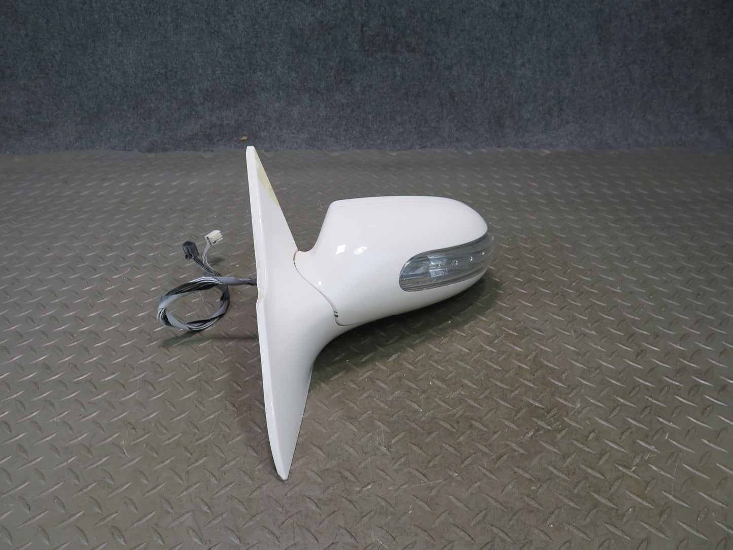 03-08 Mercedes R230 Sl-class Left Door Exterior Side View Heat Mirror White OEM