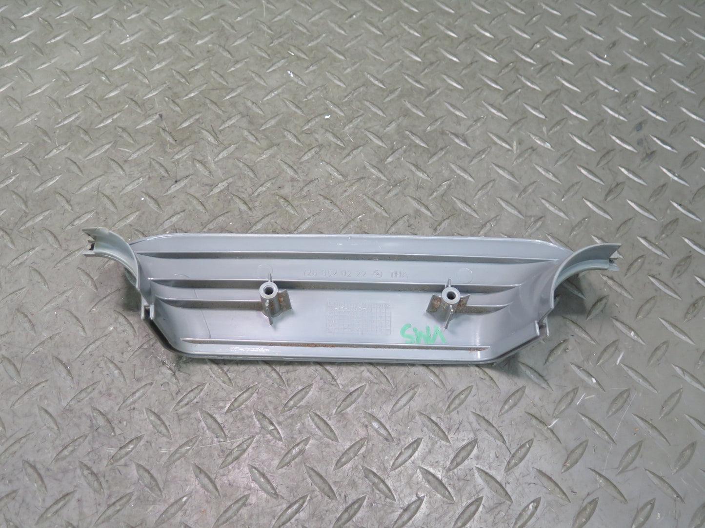 86-91 Mercedes W126 560SEL Set of 2 Center B Pillar Lower Trim Panel Gray OEM