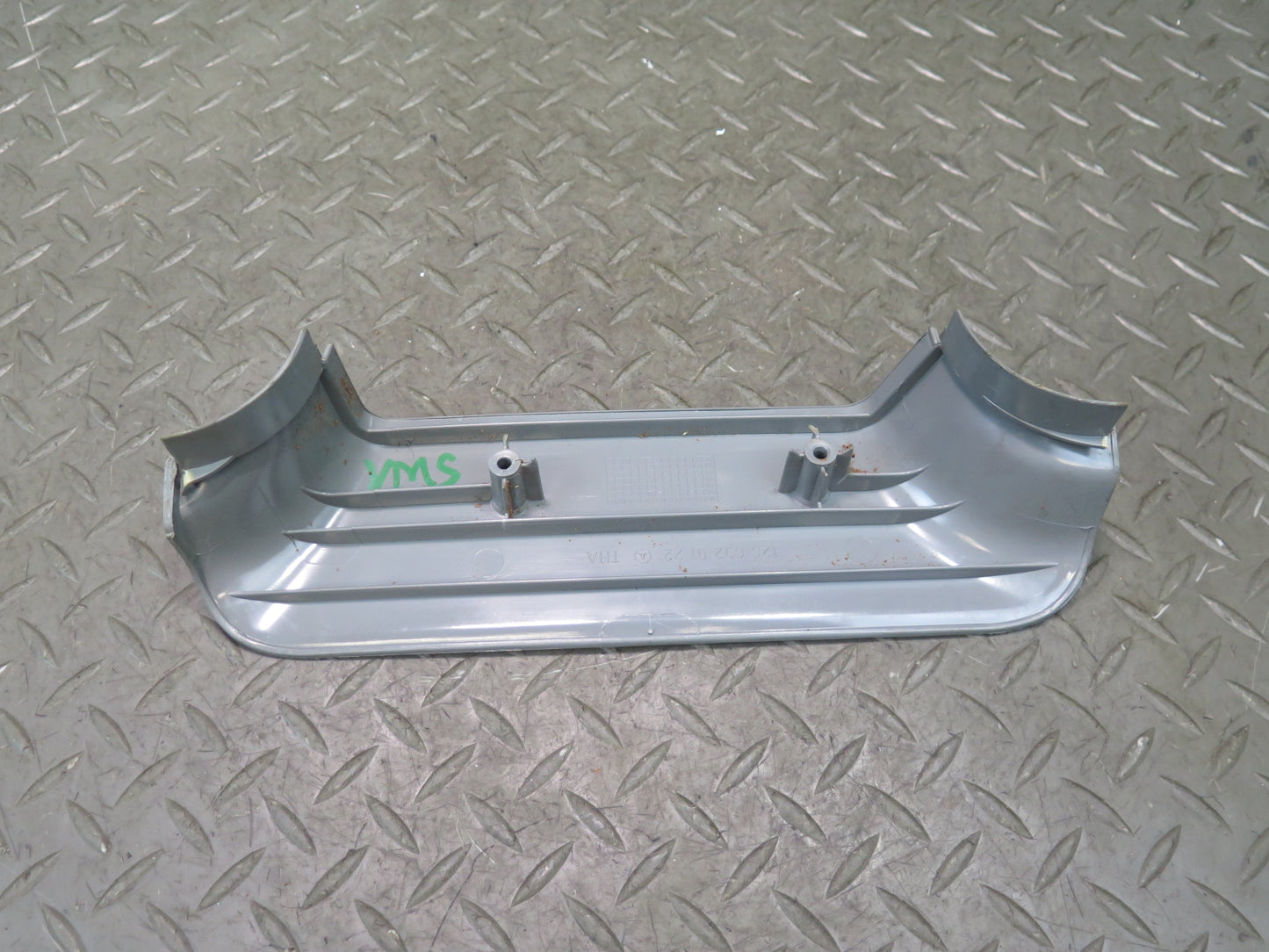 86-91 Mercedes W126 560SEL Set of 2 Center B Pillar Lower Trim Panel Gray OEM