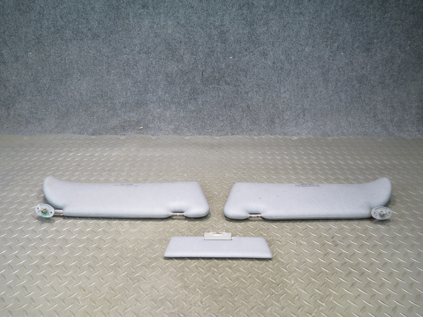 86-91 Mercedes W126 560SEL Sedan Set of 3 Front Left Center Right Sun Visor OEM