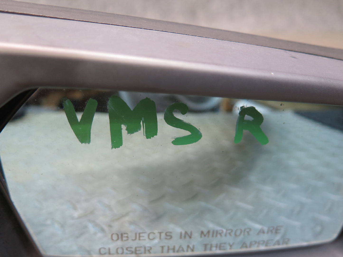 86-91 Mercedes W126 Front Right Door Exterior Side View Mirror Gray OEM