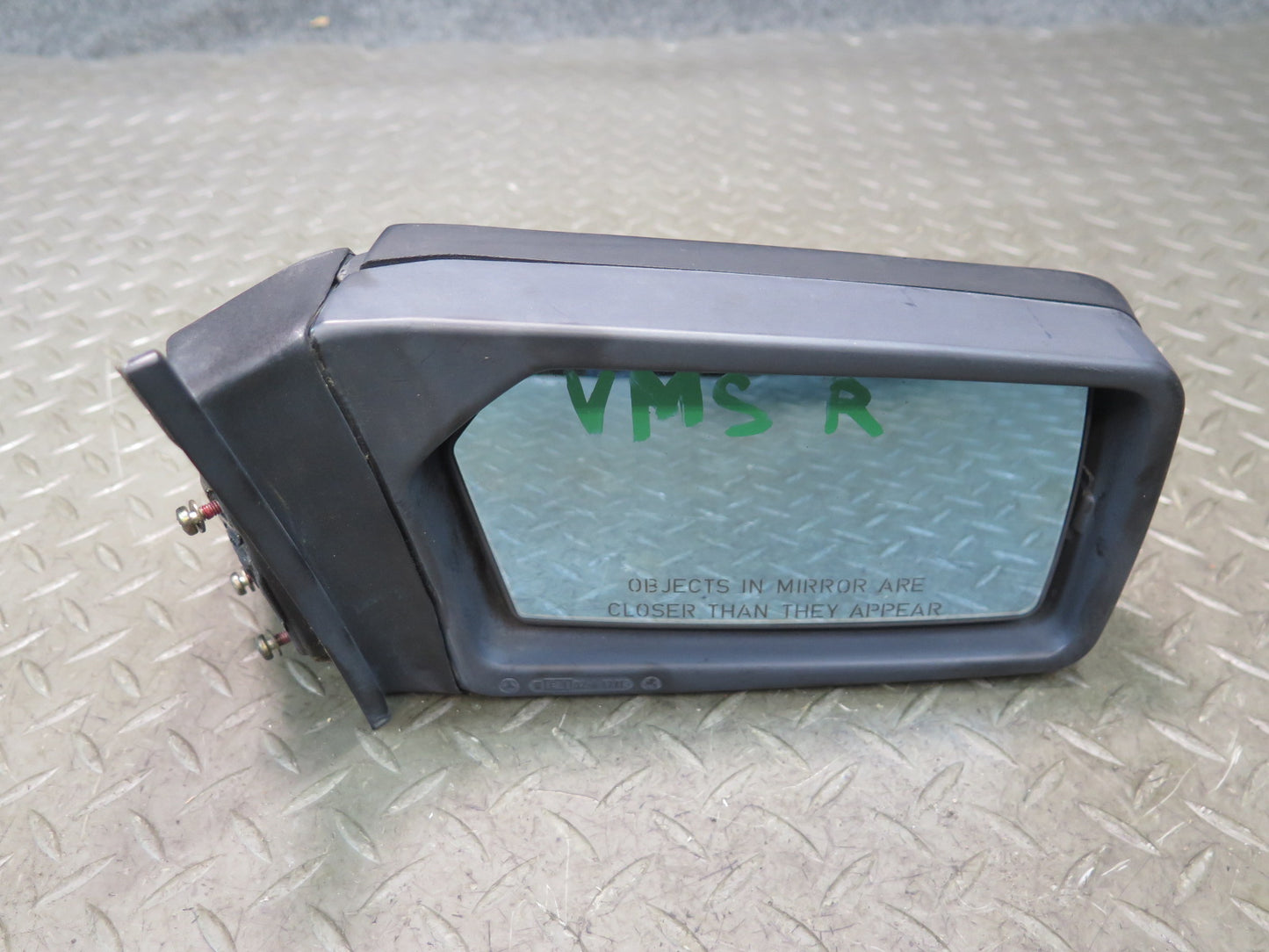86-91 Mercedes W126 Front Right Door Exterior Side View Mirror Gray OEM