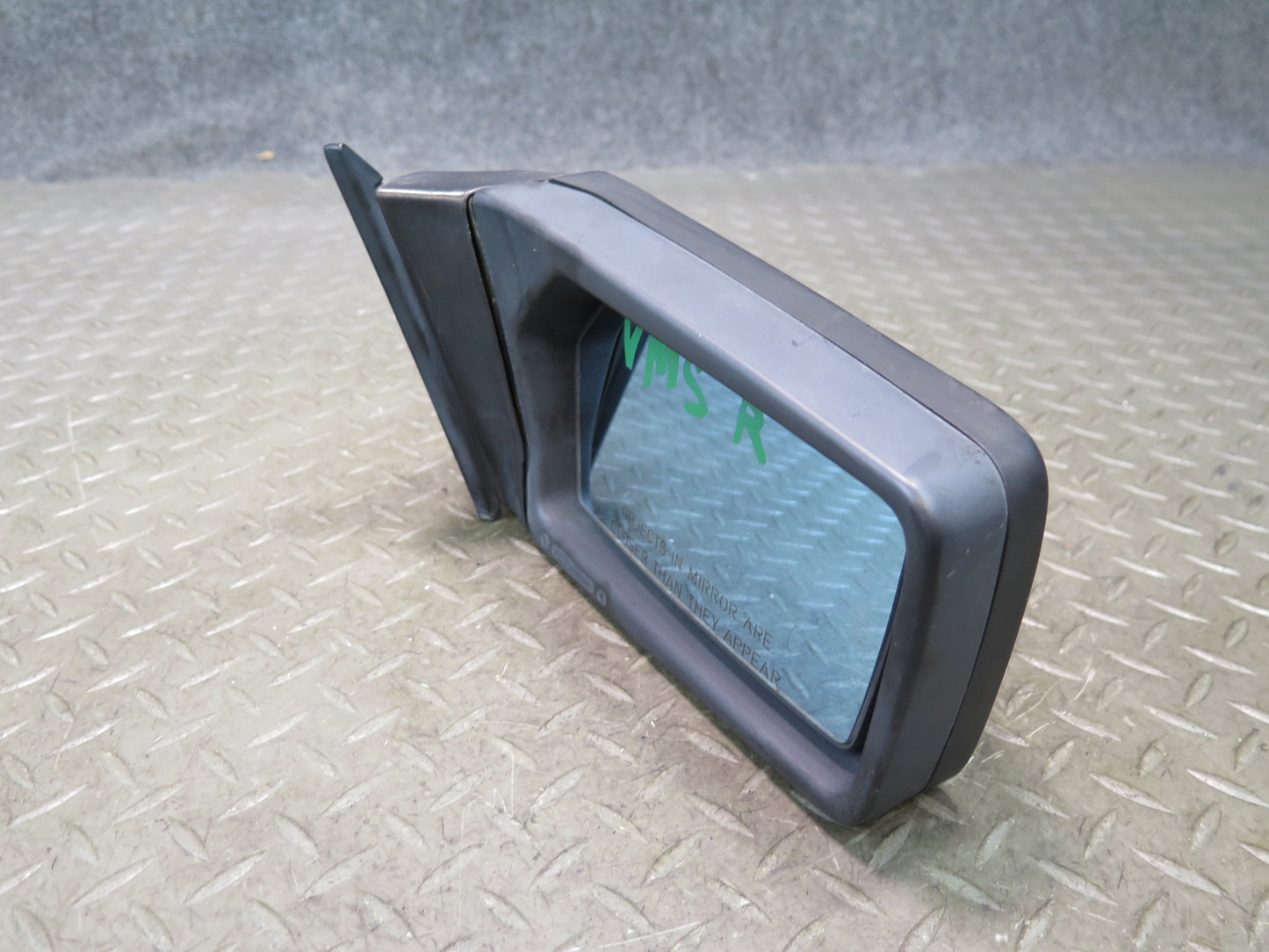 86-91 Mercedes W126 Front Right Door Exterior Side View Mirror Gray OEM