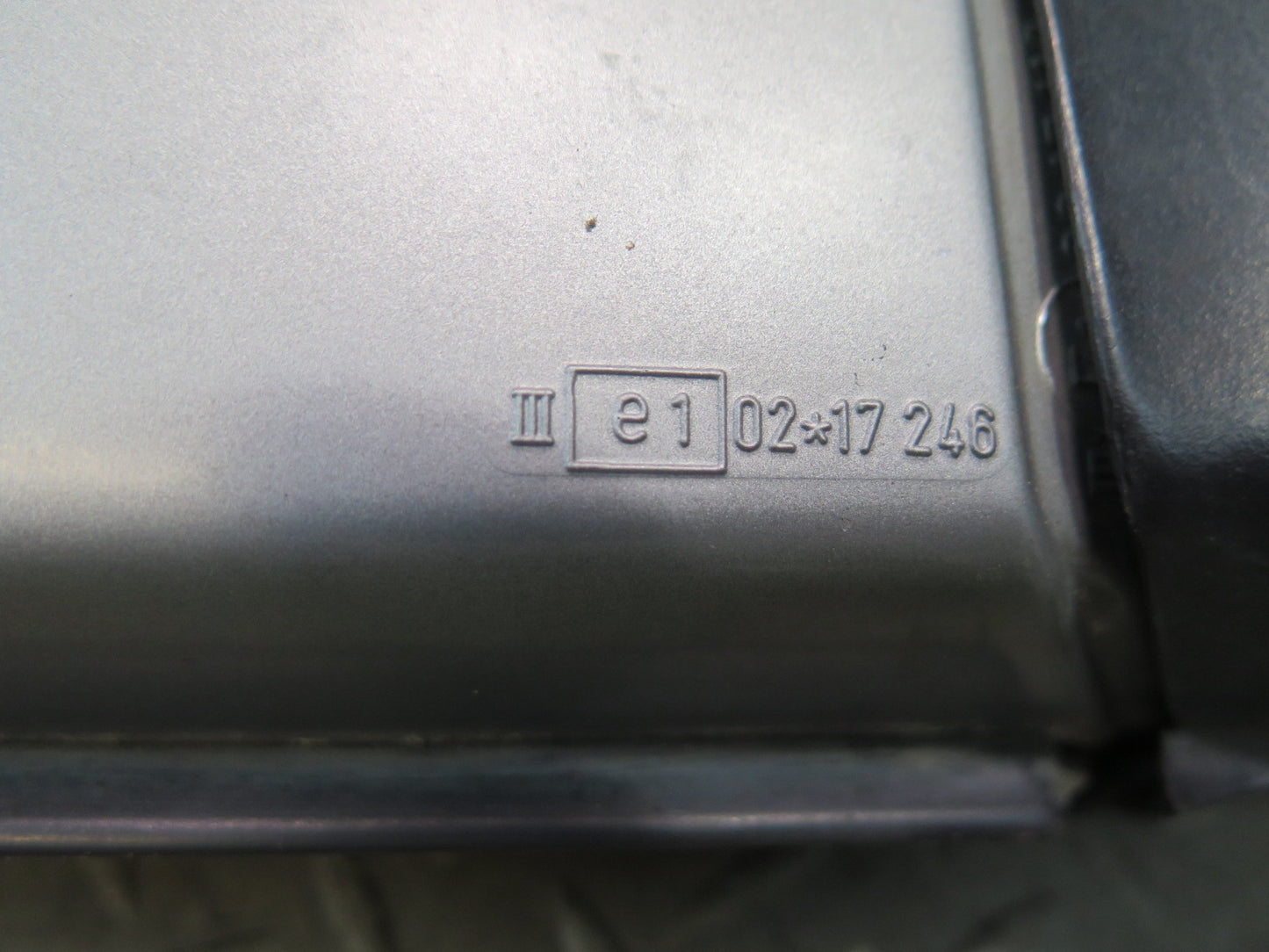 86-91 Mercedes W126 Front Right Door Exterior Side View Mirror Gray OEM
