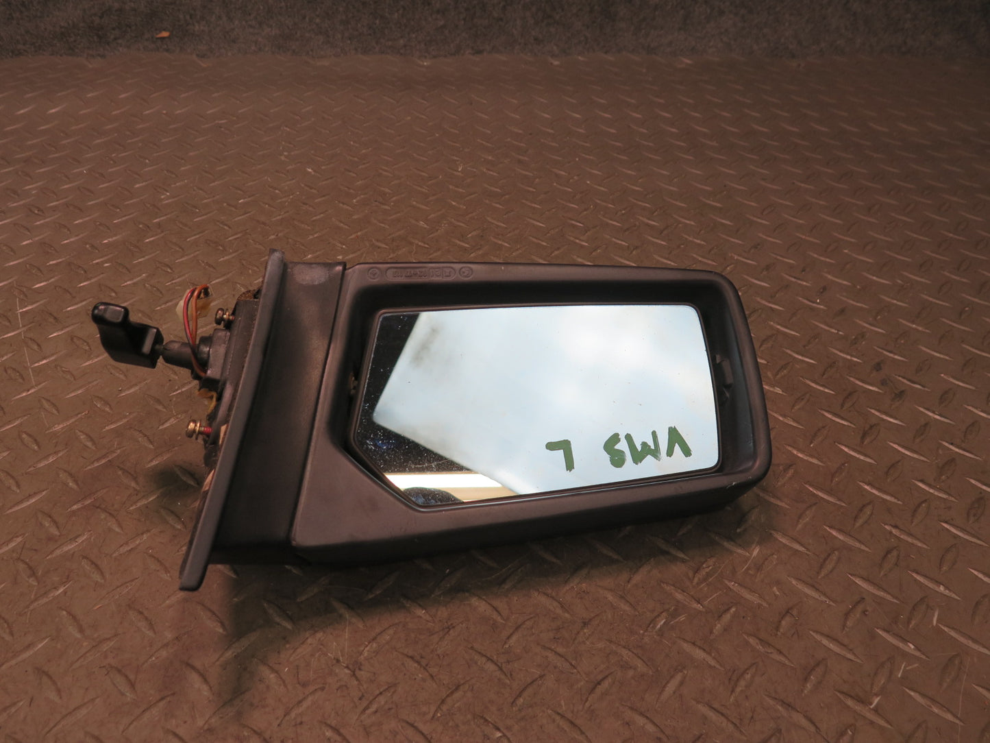 86-91 Mercedes W126 560SEL Front Left Door Exterior Side View Mirror Gray OEM