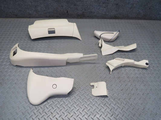 07-08 Mercedes R230 SL550 Set of 7 Front Left Seat Trim Cover Panel Beige OEM