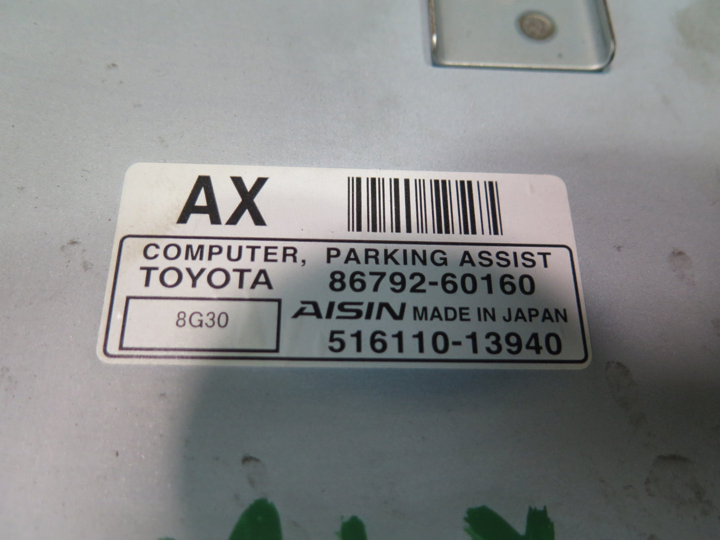 2008-2010 Lexus URJ201L LX570 Park Assist Control Module Unit 86792-60160