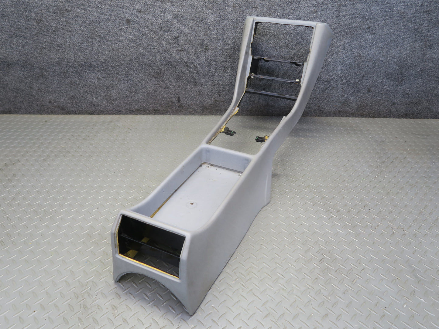 86-91 Mercedes W126 560SEL Center Console Trim Cover Panel Gray OEM
