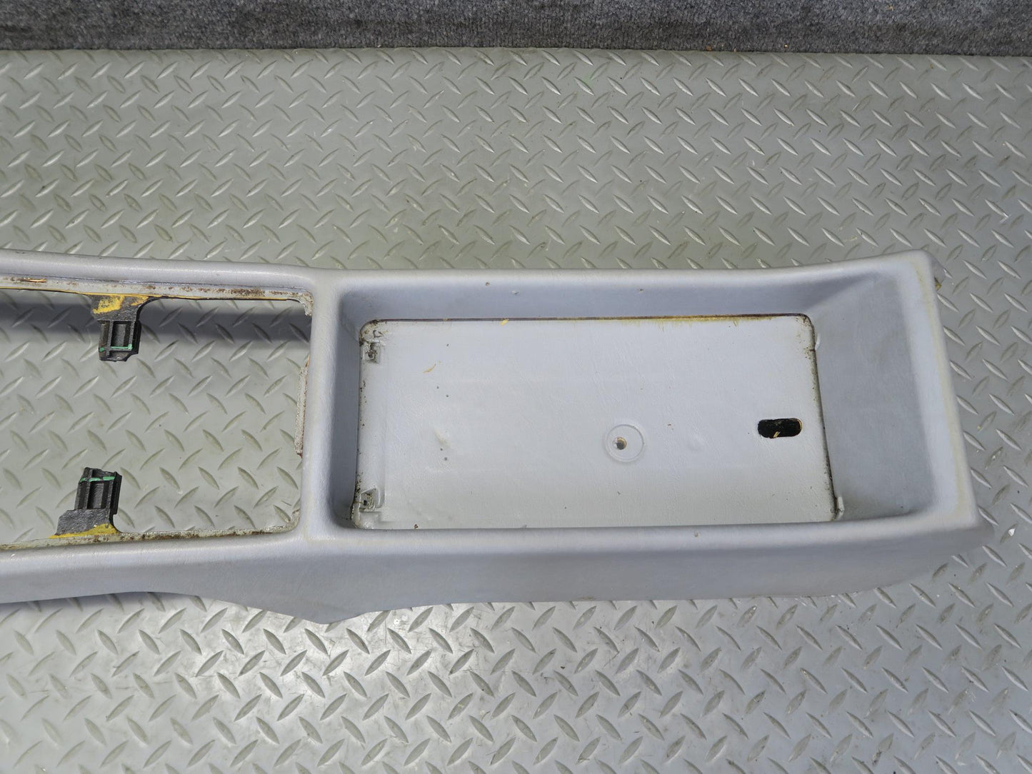 86-91 Mercedes W126 560SEL Center Console Trim Cover Panel Gray OEM
