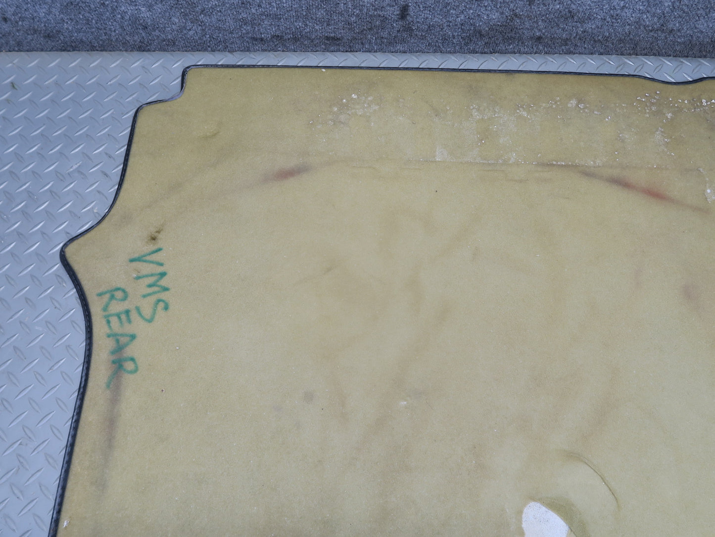 86-91 Mercedes W126 560SEL Sedan Rear Trunk Floor MAT Carpet Cover Gray OEM