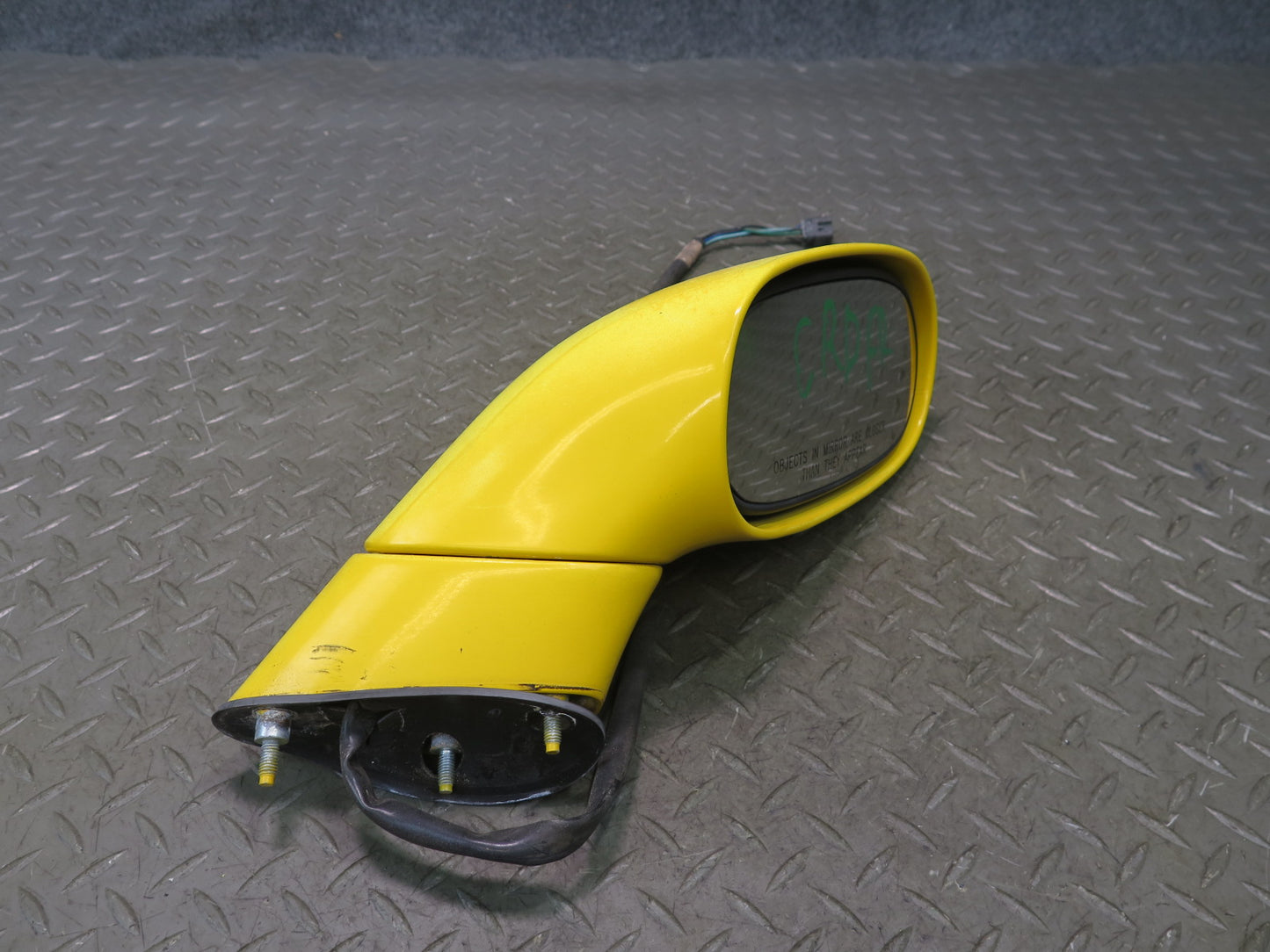 03-06 Chevrolet SSR Front Right Pass Door Side View Power Mirror Yellow OEM