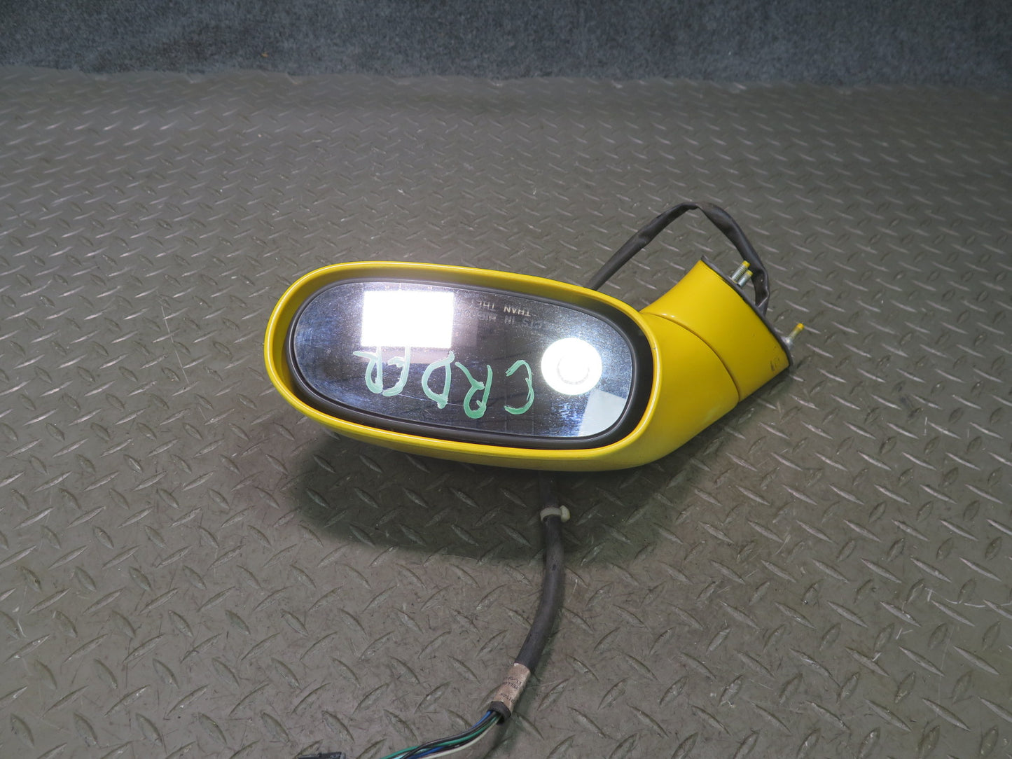 03-06 Chevrolet SSR Front Right Pass Door Side View Power Mirror Yellow OEM