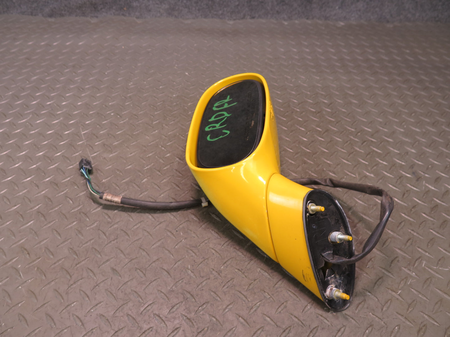 03-06 Chevrolet SSR Front Right Pass Door Side View Power Mirror Yellow OEM