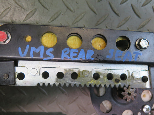 86-91 Mercedes W126 560SEL Sedan Rear Seat Adjust Rail Regulator Motor Set OEM