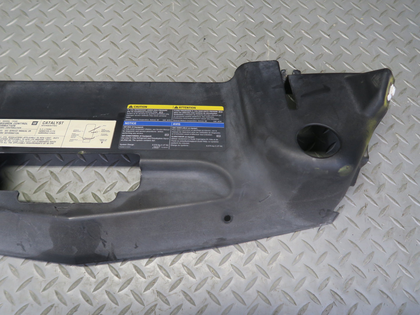 03-04 Chevrolet SSR Underhood Upper Radiator Support Trim Cover Panel OEM