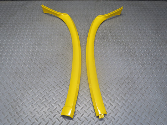 03-06 Chevrolet SSR Set of 2 Interior Windshield Dash Left Right Trim Yellow OEM