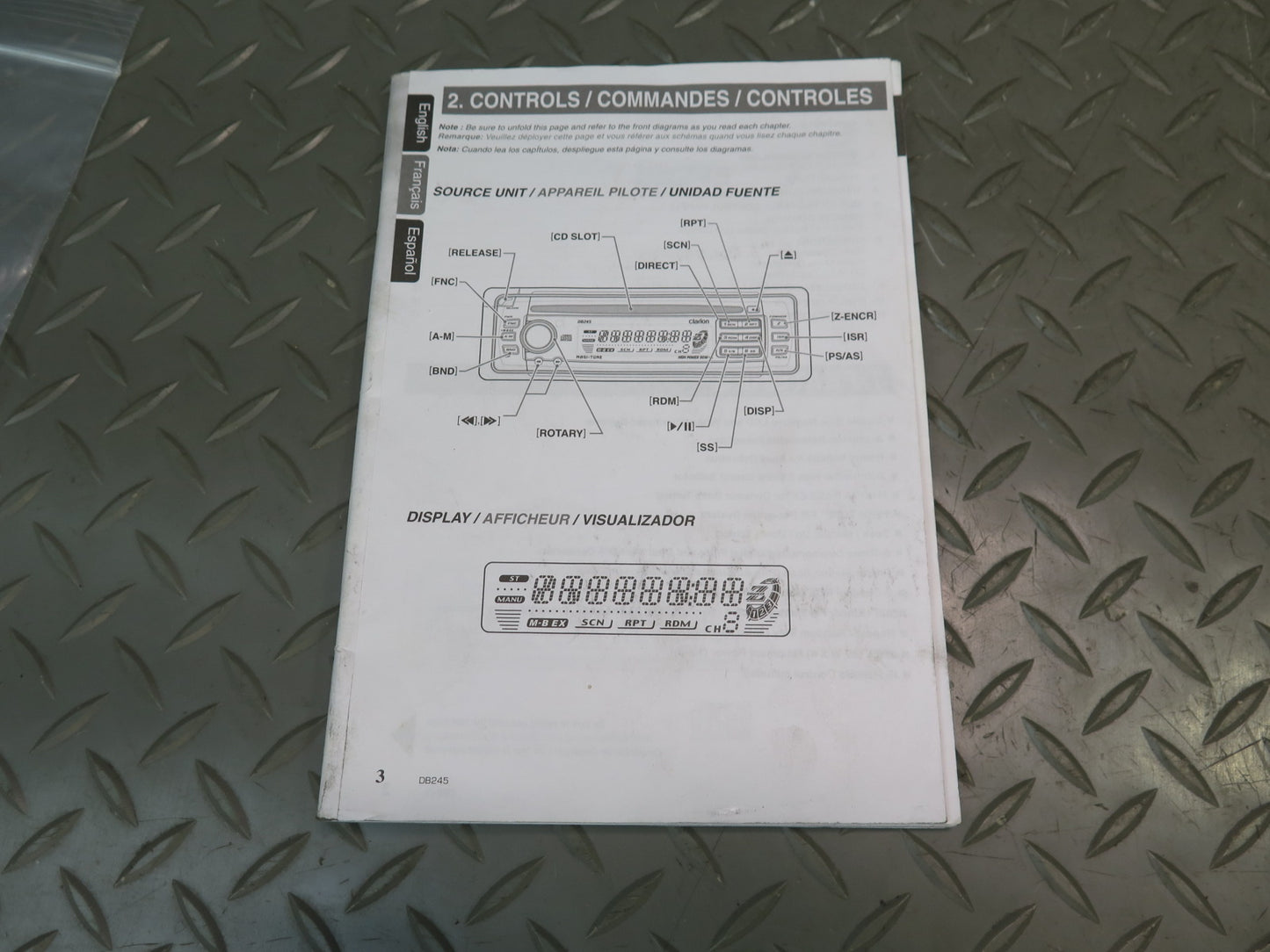 Clarion DB245 CD Player Receiver