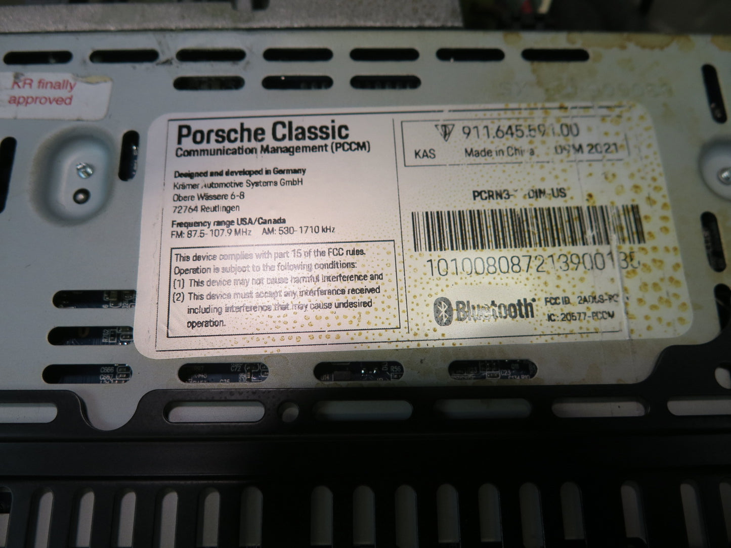 87-91 Porsche 928 Pccm Classic Communication Management Radio GPS Navi Receiver