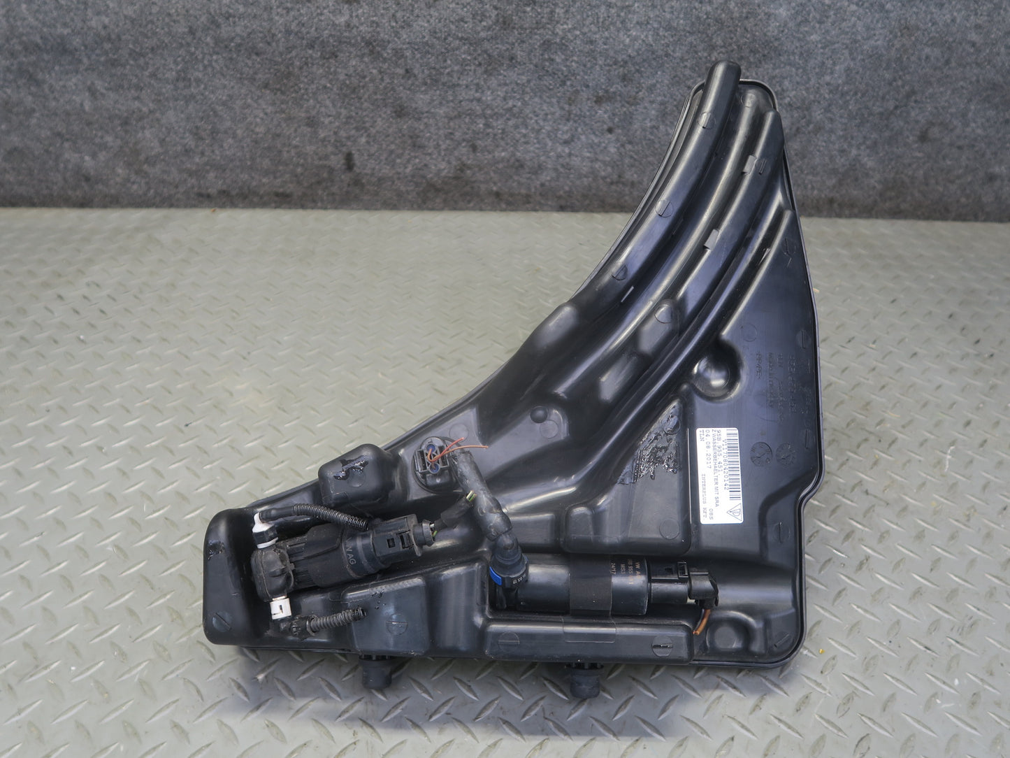 2015-2018 Porsche Macan Windshield Washer Fluid Reservoir Tank Neck Pump Set