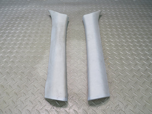 86-91 Mercedes W126 560SEL Front Left & Right A Pillar Trim Cover Set Gray OEM
