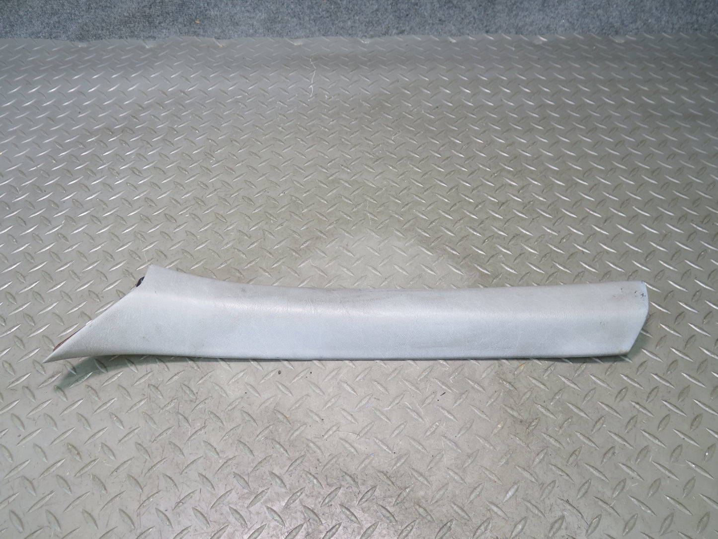 86-91 Mercedes W126 560SEL Front Left & Right A Pillar Trim Cover Set Gray OEM