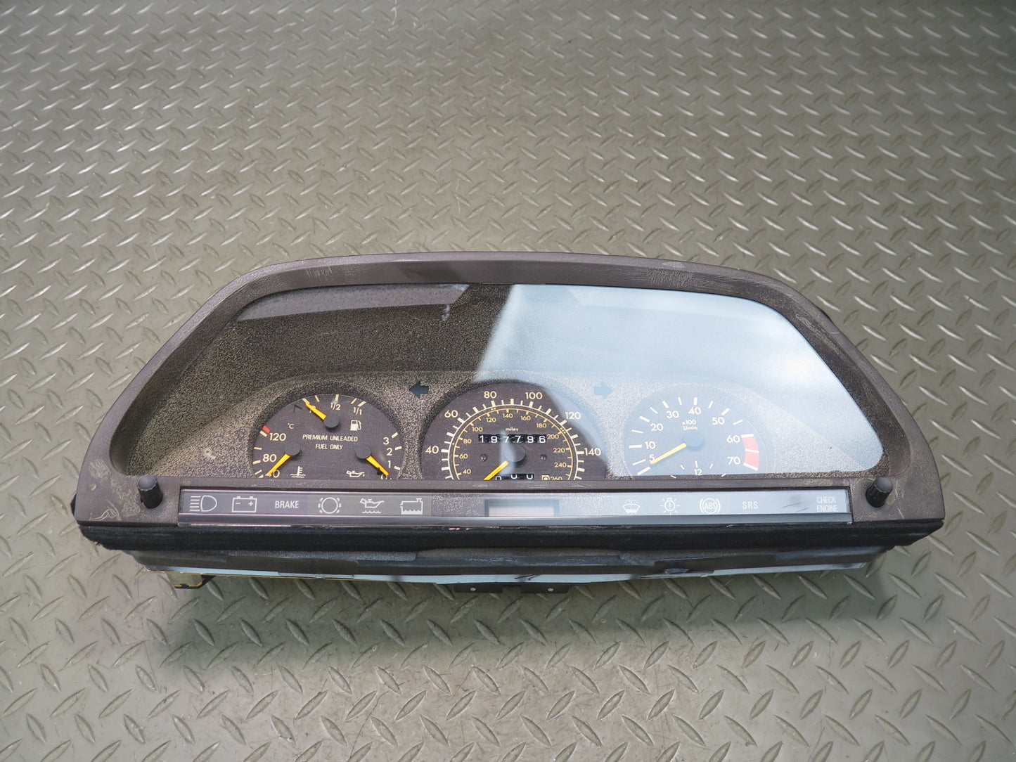 89-91 Mercedes W126 560SEL Instrument Cluster Gauge Speedometer 1265426760 OEM
