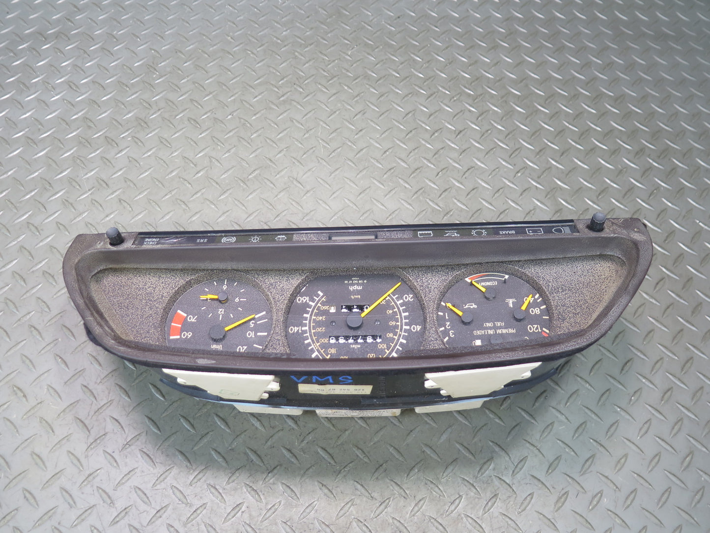 89-91 Mercedes W126 560SEL Instrument Cluster Gauge Speedometer 1265426760 OEM