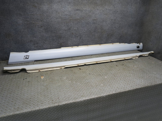 86-91 Mercedes W126 Set of 2 Left & Right Door Side Skirt Rocker Panel Gray OEM
