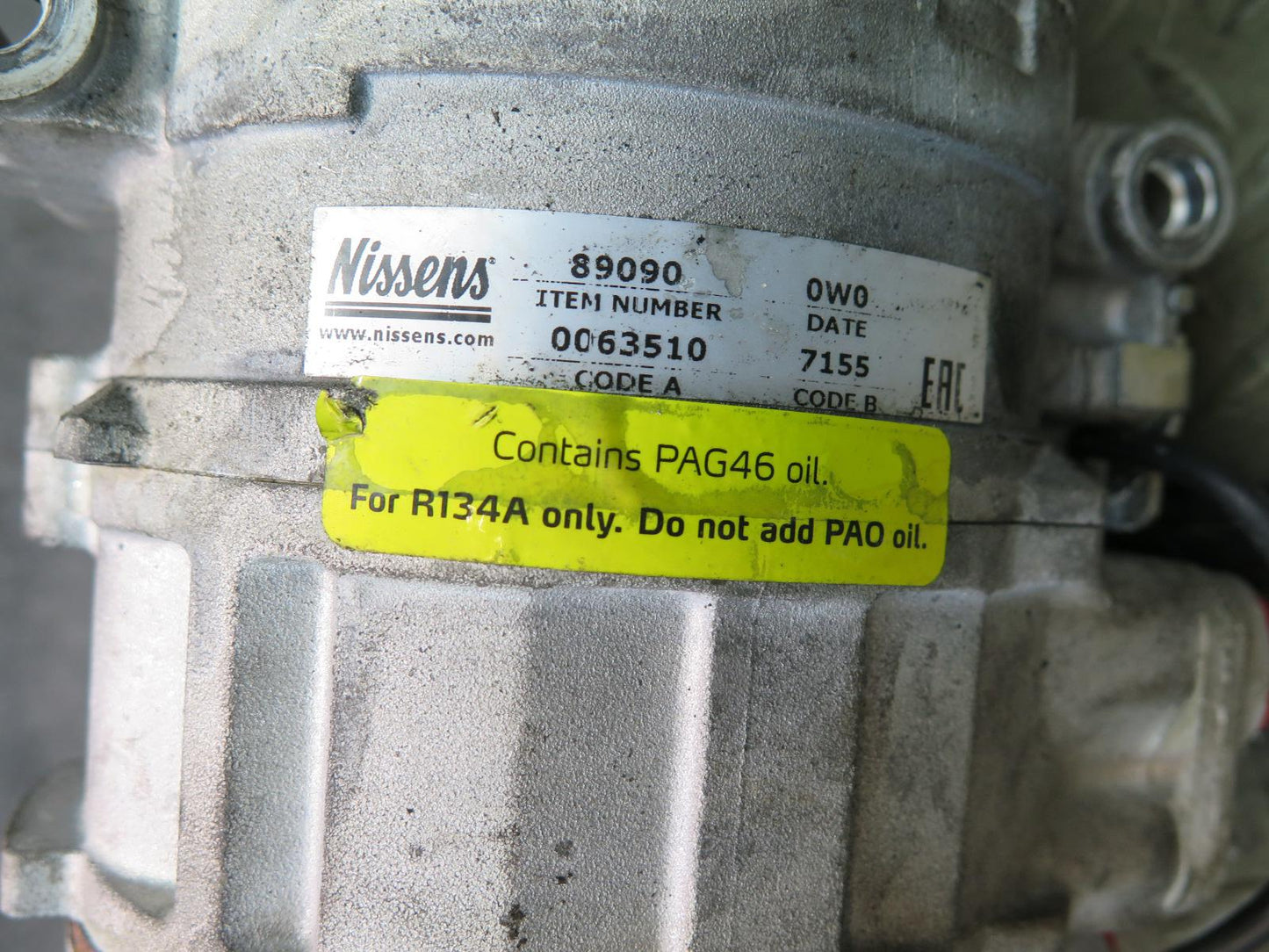 10-11 Mercedes W164 ML350 Bluetec Diesel A/C Air Conditioning Compressor