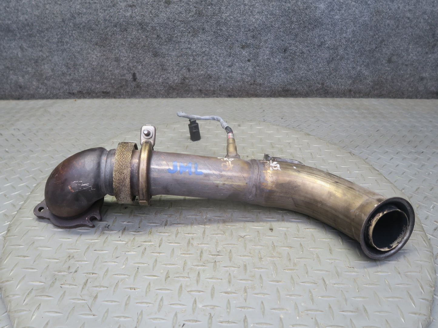 10-11 Mercedes W164 ML350 Diesel Turbo Exhaust Elbow Pipe Oxygen Sensor Set OEM