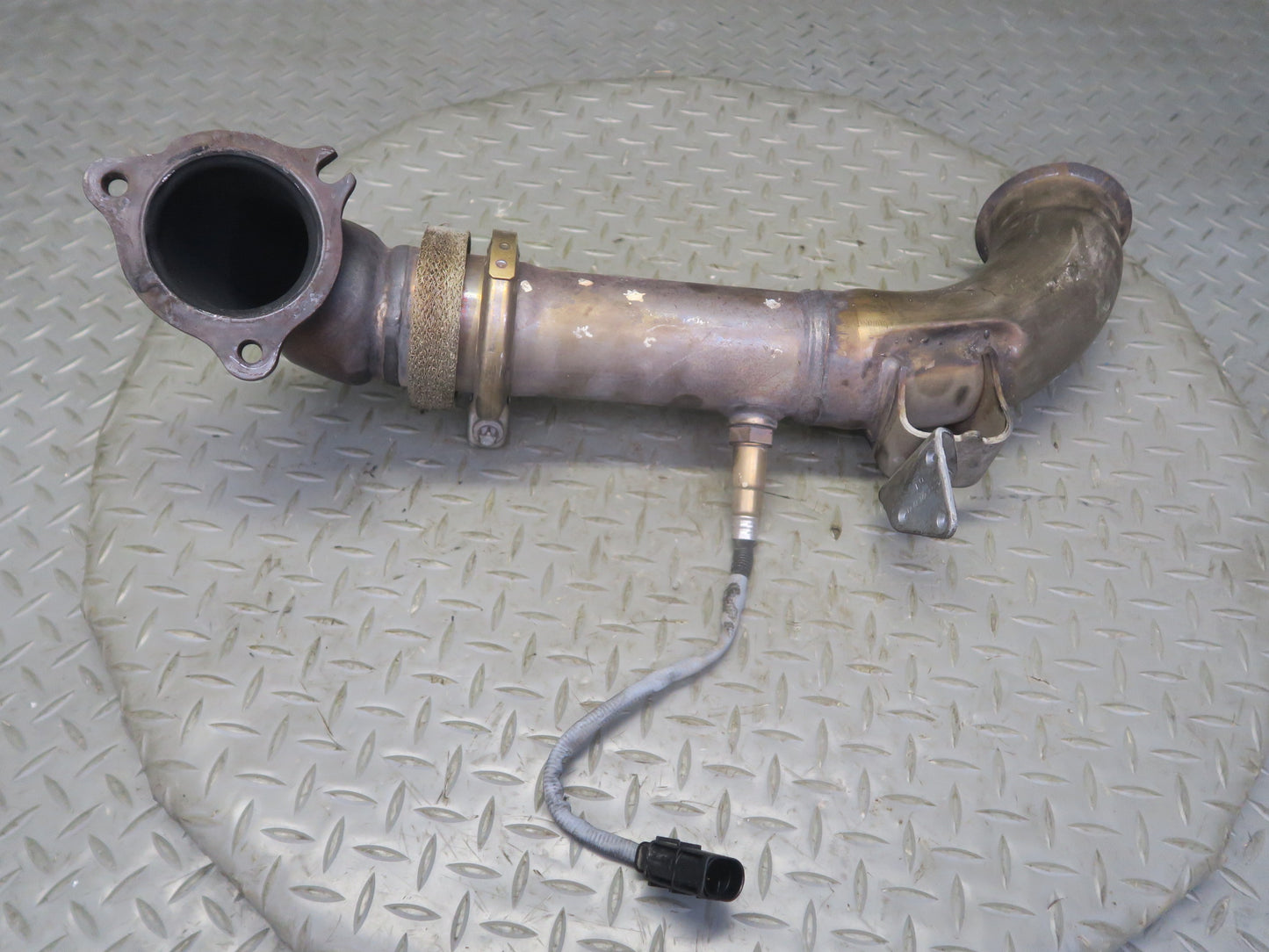 10-11 Mercedes W164 ML350 Diesel Turbo Exhaust Elbow Pipe Oxygen Sensor Set OEM