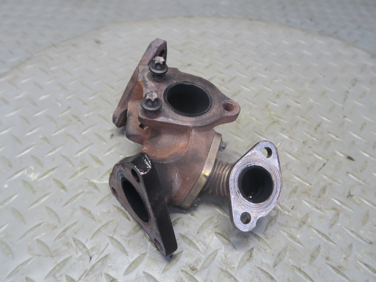 10-11 Mercedes W164 ML350 Diesel Turbo Exhaust Elbow Pipe Oxygen Sensor Set OEM