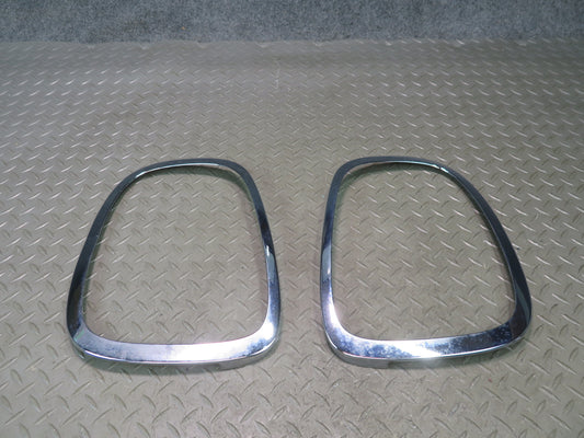 16-19 Mini Cooper F55 F56 F57 Rear Tail Light Chrome Trim Bezel Panel Set OEM