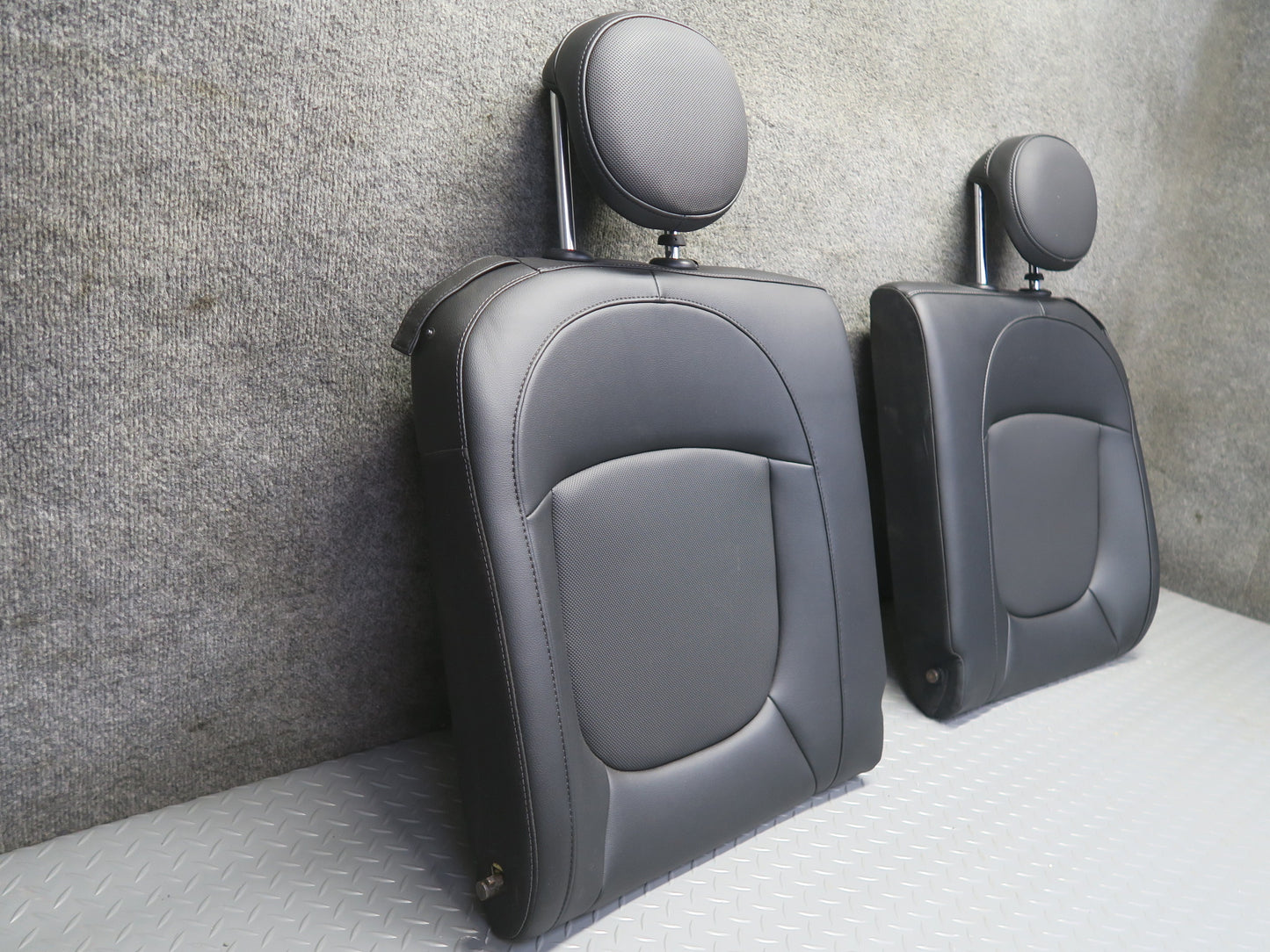16-24 Mini S F57 Convertible Front & Rear Sport Leatherette Seat Set Black OEM