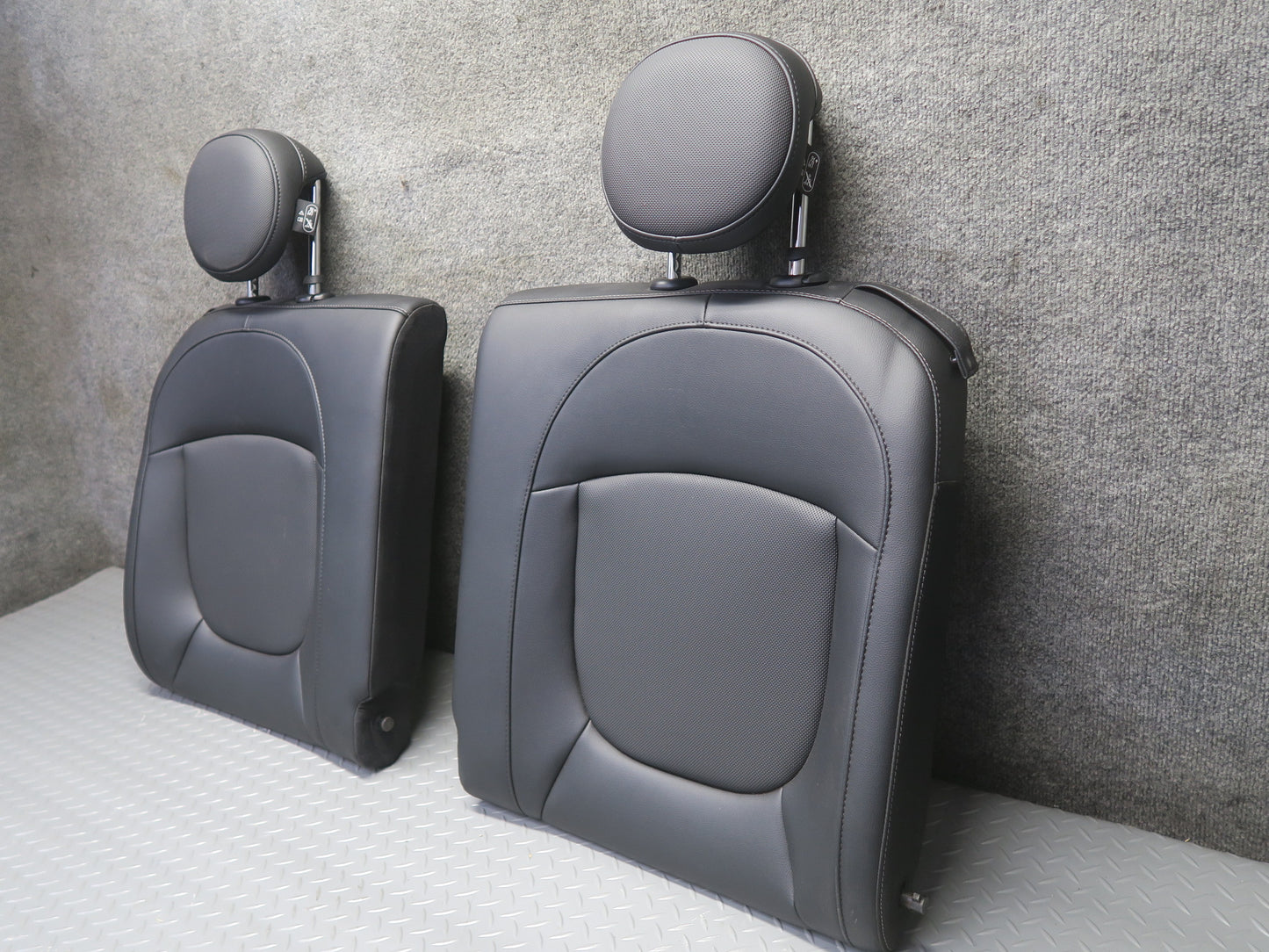 16-24 Mini S F57 Convertible Front & Rear Sport Leatherette Seat Set Black OEM