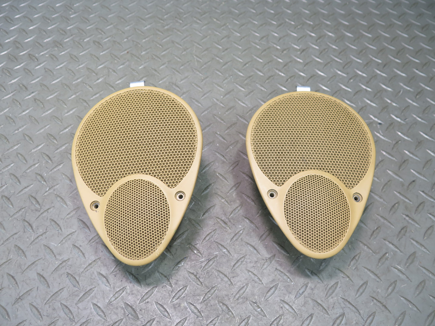 1999-2004 Porsche 911 996 Front Dash Left & Right Speaker w Cover Set of 2