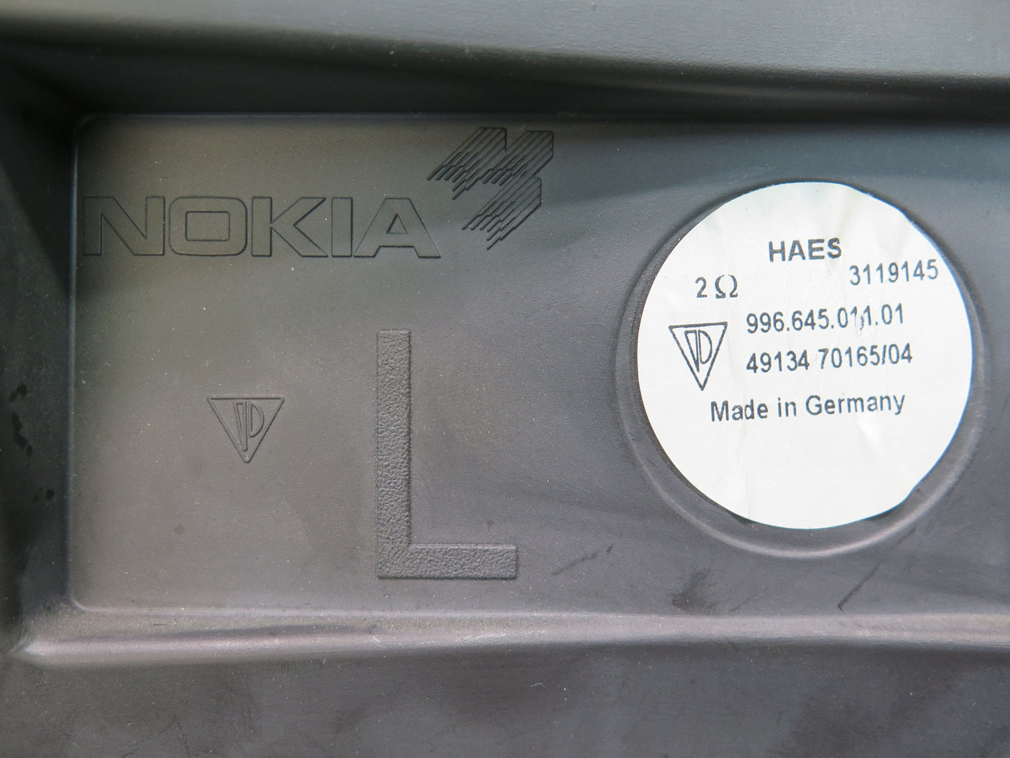 1999-2001 Porsche 911 996 Left & Right Door Nokia Speaker Box Set of 2