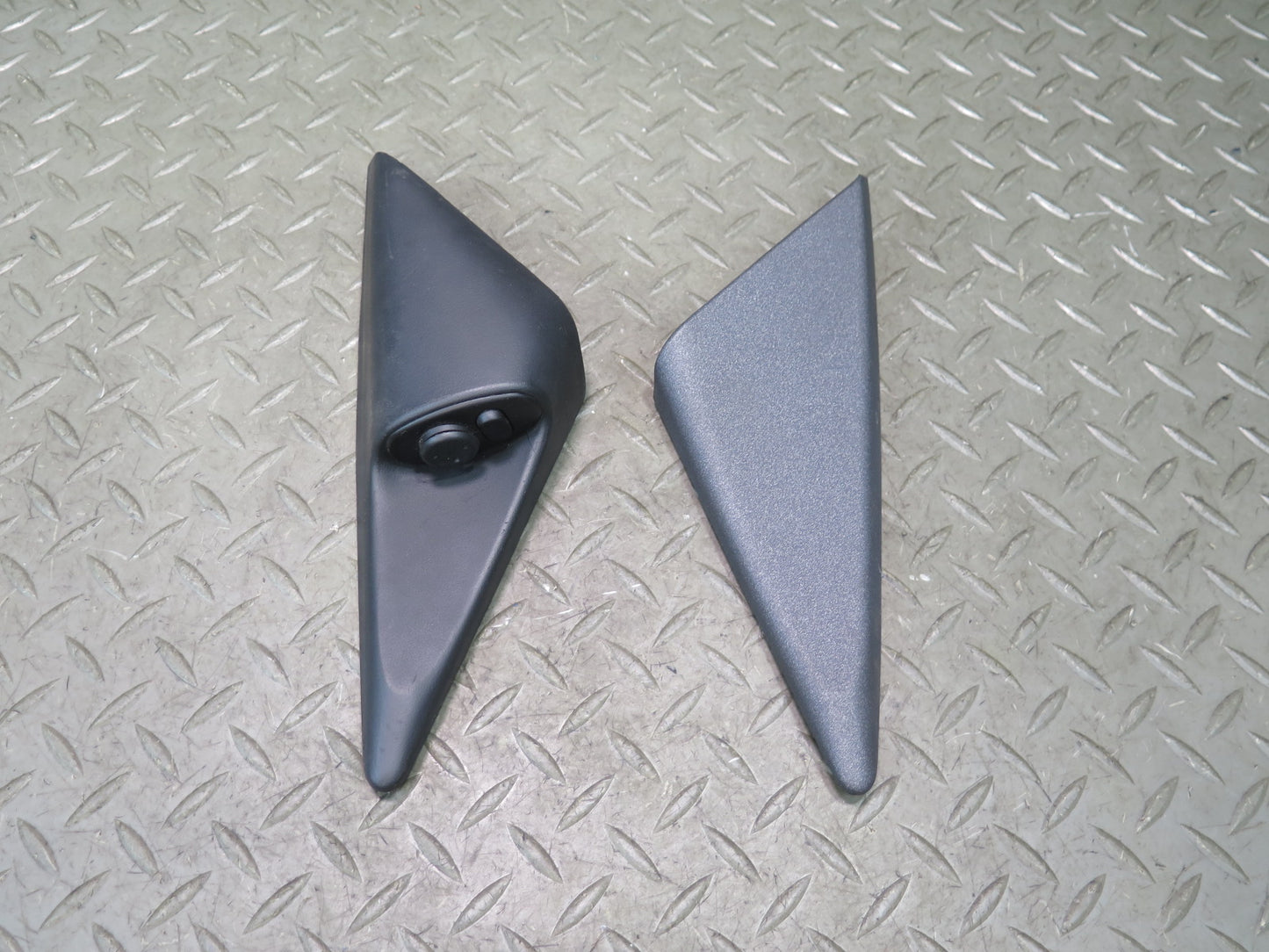 1999 Porsche 911 996 Left & Right Door Triangle Trim Cover w Mirror Switch