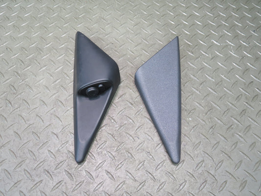 1999 Porsche 911 996 Left & Right Door Triangle Trim Cover w Mirror Switch