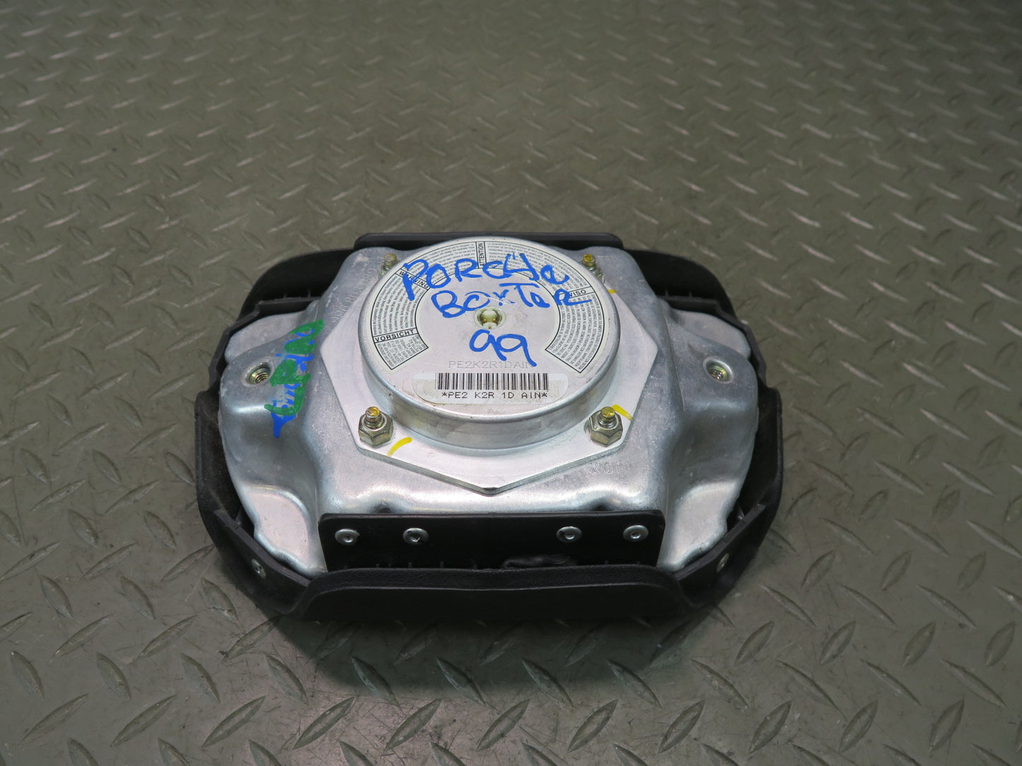 99-01 PORSCHE 911 996 FRONT LEFT DRIVER SIDE STEERING WHEEL SRS AIRBAG OEM