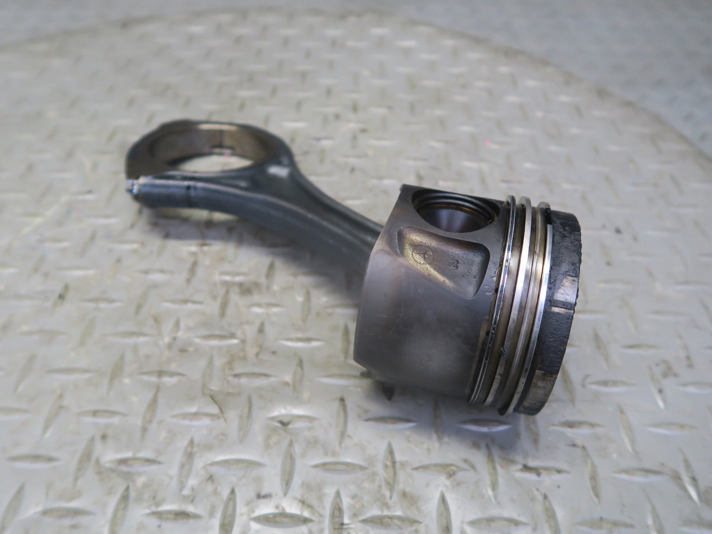 10-11 Mercedes W164 ML350 OM642 Diesel Engine Piston Connecting Rod Set of 6 OEM