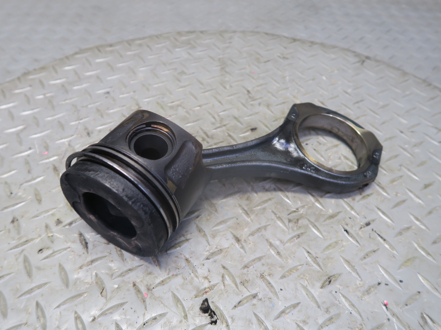 10-11 Mercedes W164 ML350 OM642 Diesel Engine Piston Connecting Rod Set of 6 OEM