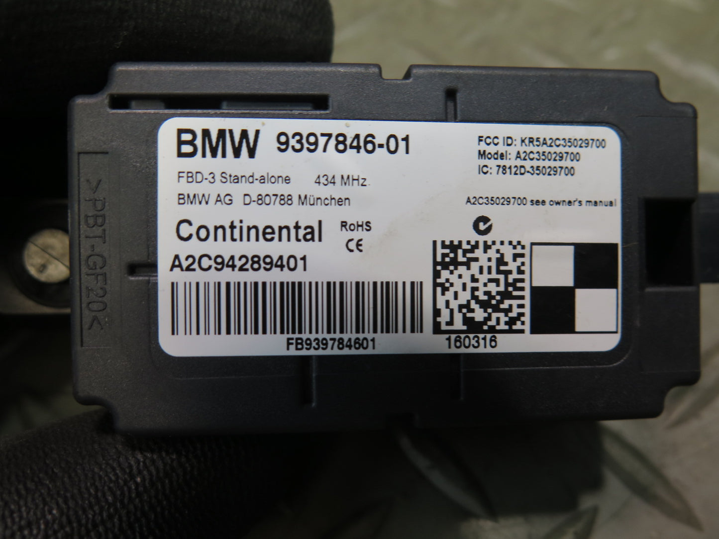 14-24 Mini Cooper F55 F56 F57 Remote Control Receiver Control Module 9397846 OEM