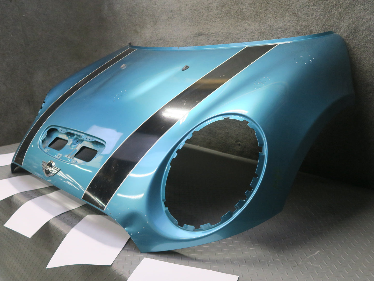 14-19 Mini Cooper S F55 F56 F57 Front Hood Bonnet Shell Panel Carribean Aqua OEM