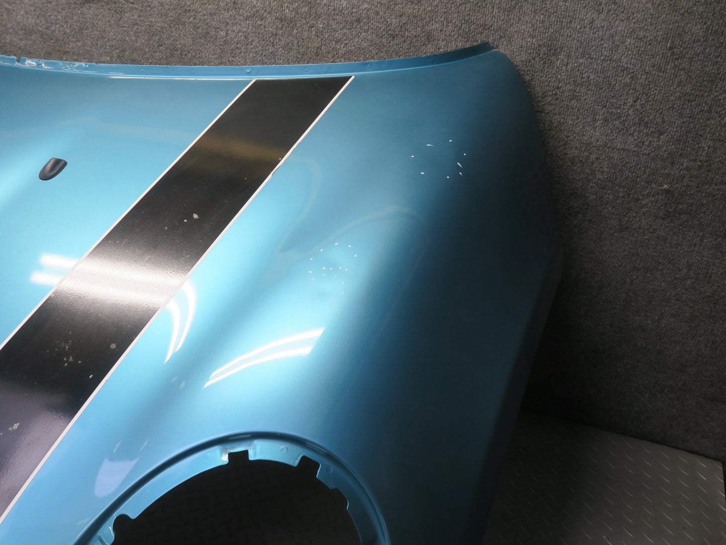 14-19 Mini Cooper S F55 F56 F57 Front Hood Bonnet Shell Panel Carribean Aqua OEM