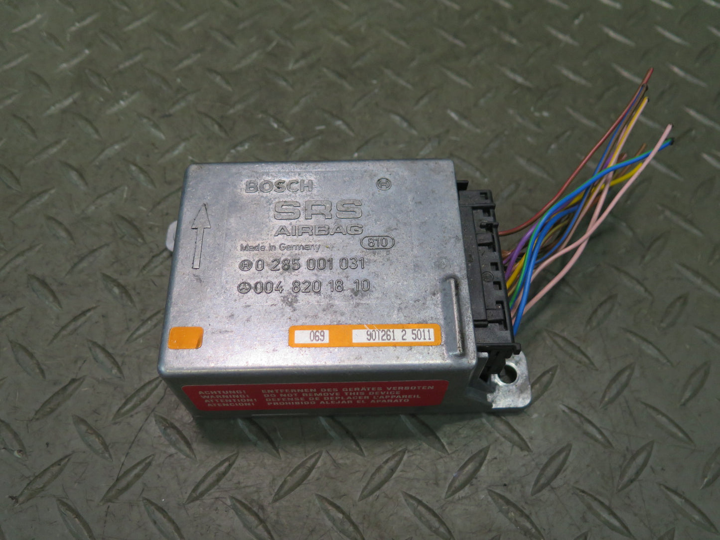 86-91 MERCEDES W126 560SEL SRS AIRBAG CONTROL MODULE UNIT 0048201810 OEM