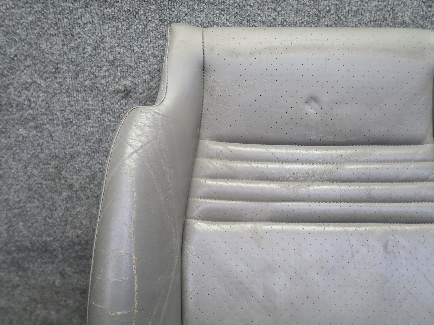 2001-2005 Porsche 911 996 Front Right Side Seat Lower Leather Cushion Gray